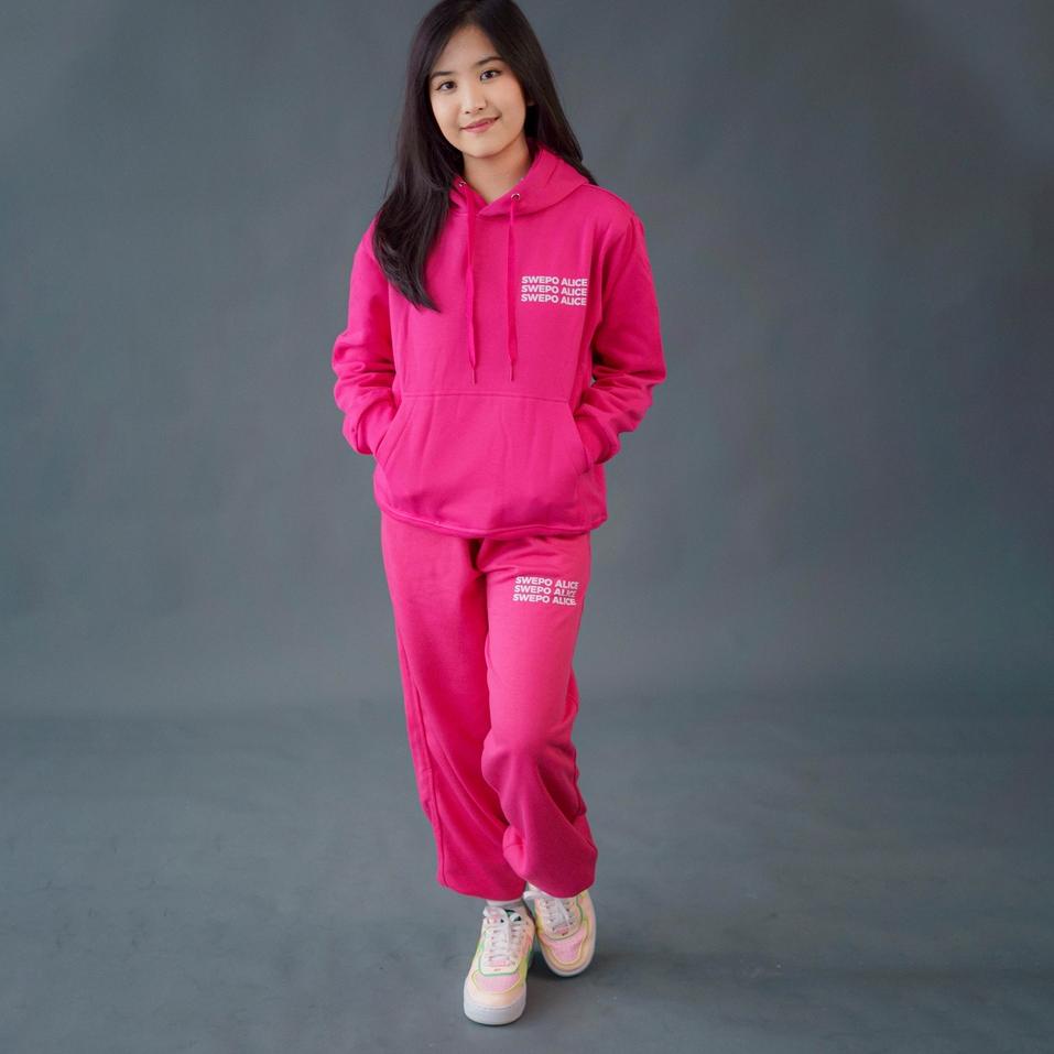 RECOMENDED!! SWEATERPOLOSID x BTR — Hoodie Jumper Swepo Alice (Sablon dada kiri)  Size M-XXL