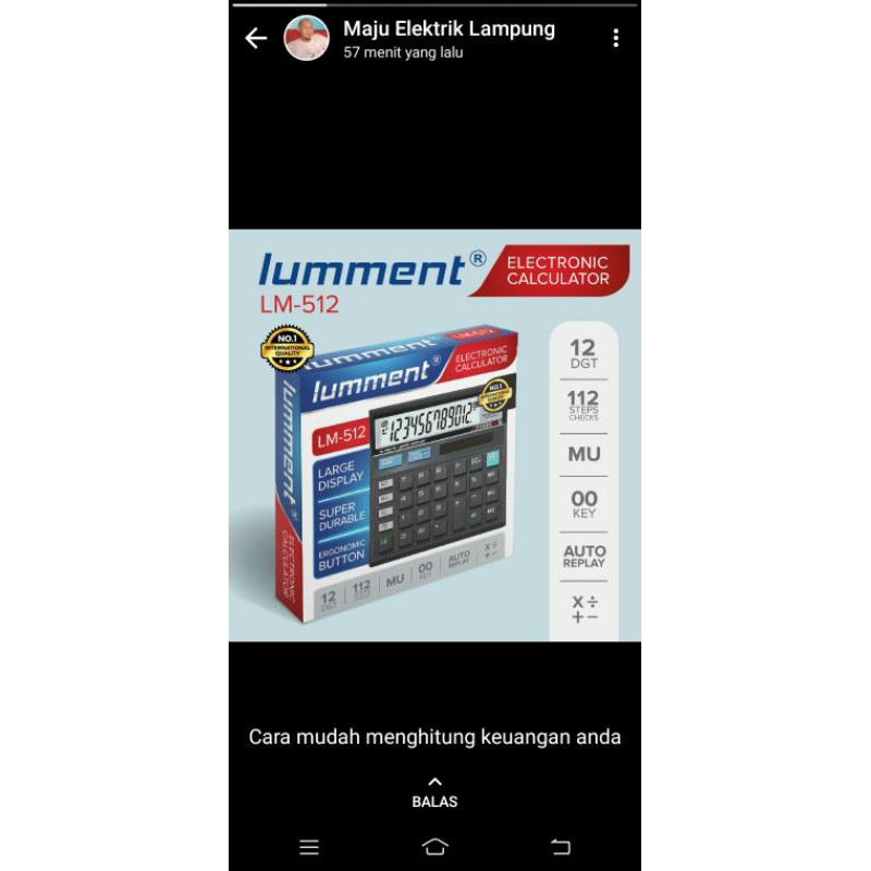 

calculator lumment