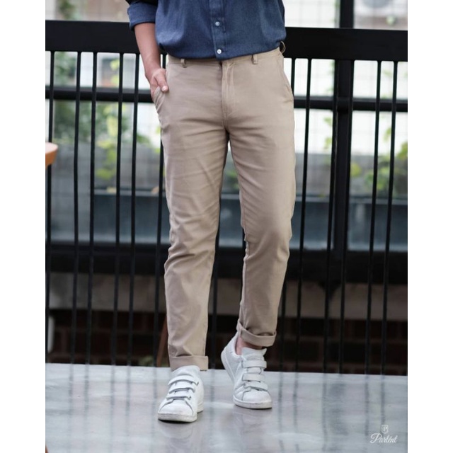 Celana Chinos Panjang Pria JUMBO Slimfit Semi Formal BIG SIZE