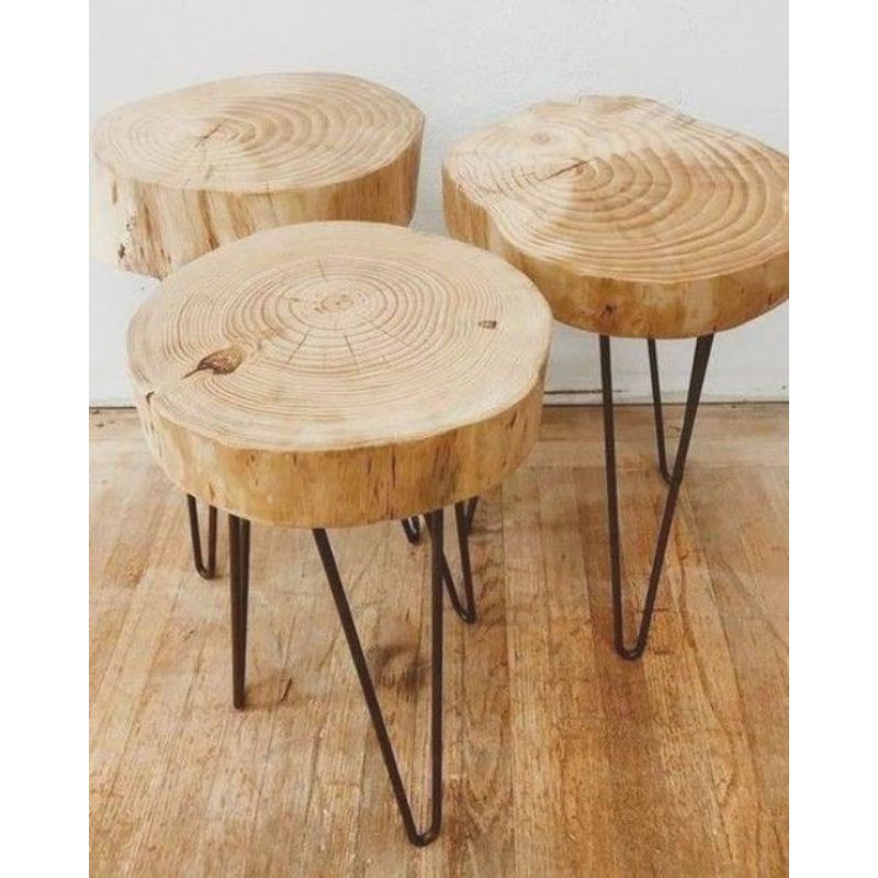 Stand Pot Meja Kayu Tinggi Variatif 40Cm/70Cm