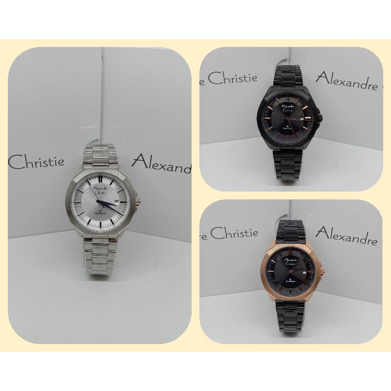 Jam Tangan Wanita Alexandre Christie 8596 AC8596 AC 8596 Tali Besi / Stainless Steel