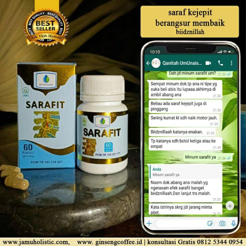 Sarafit Herbal Syaraf kejepit reumatik nyeri pinggang