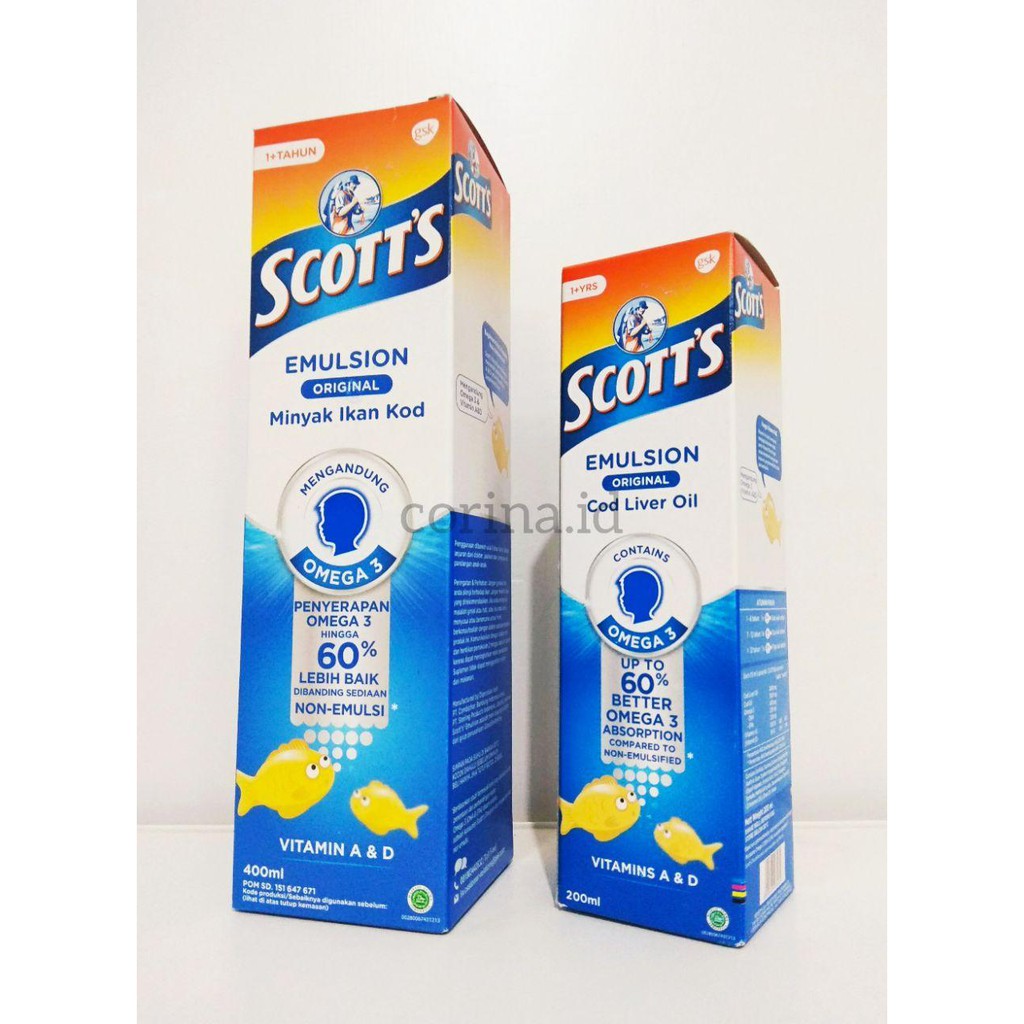 SCOTT'S EMULSION ORIGINAL 200 ML & 400 ML