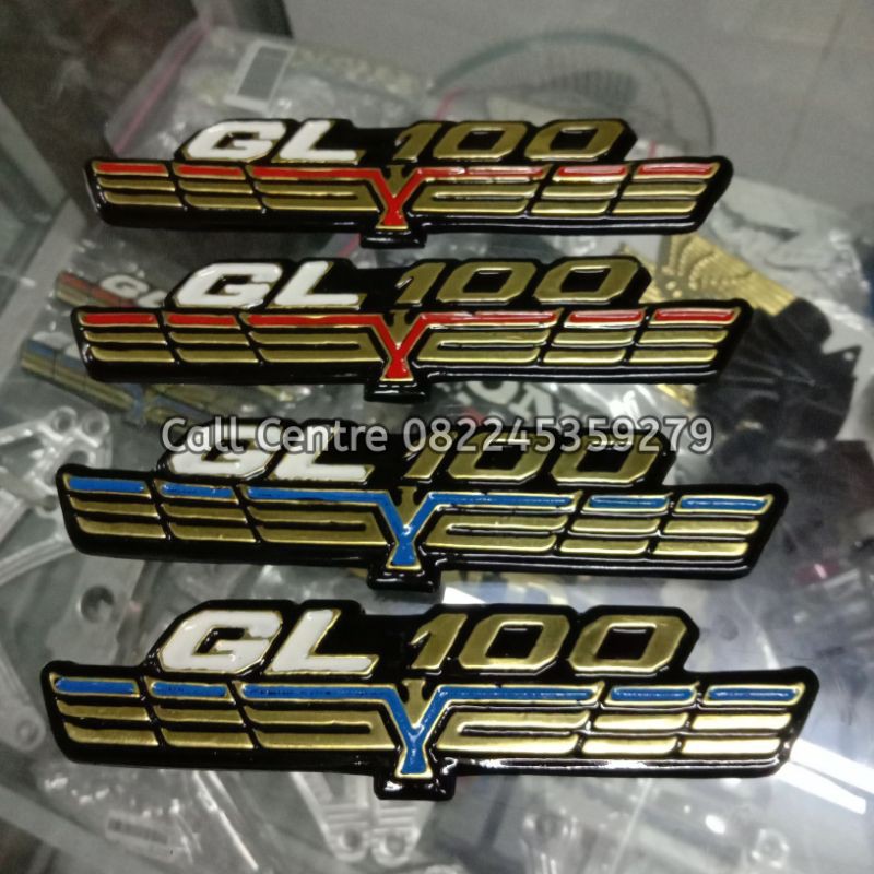 emblem tutup aki gl100 emblem box aki gl100 emblem kempol aki gl100