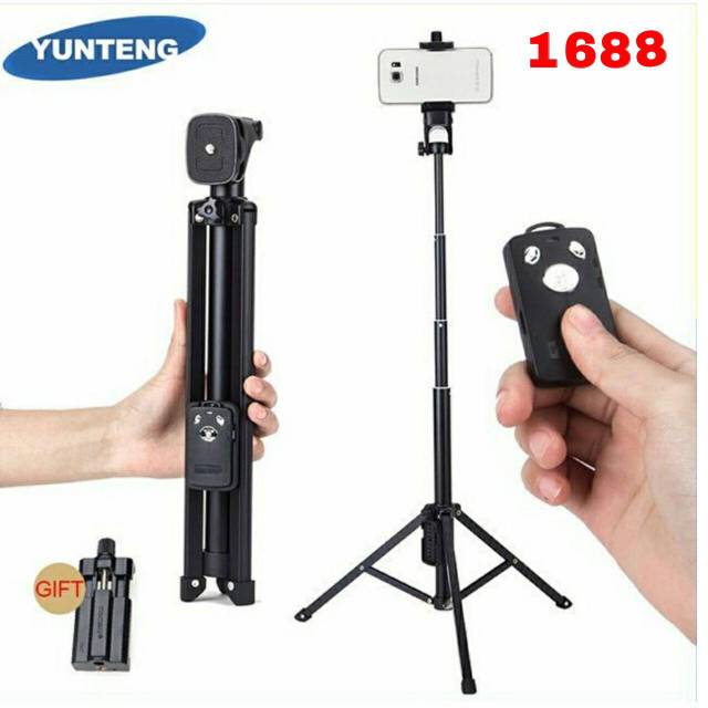 YUNTENG 1688 TRIPOD TONGSIS BLUETOOTH