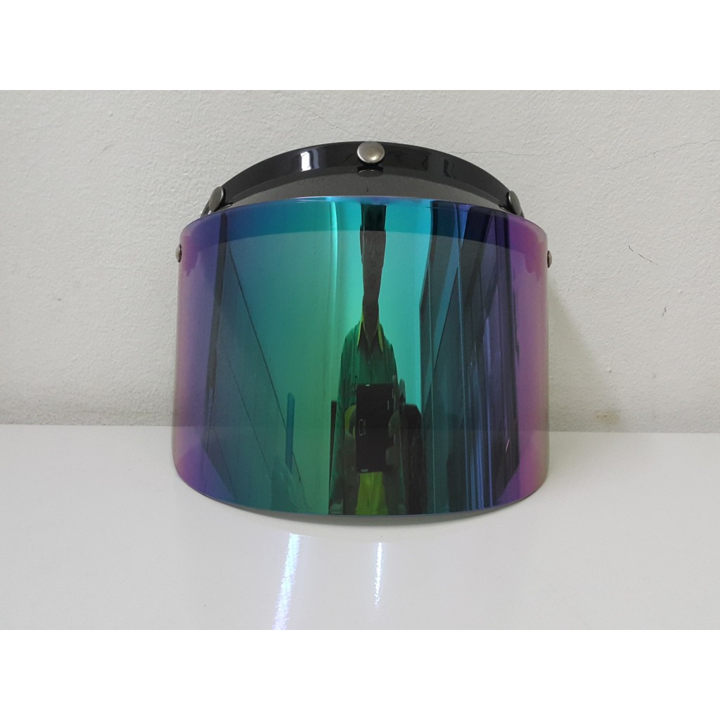 Kaca Bogo Rainbow / Pelangi / Retro (Universal Untuk Semua Helm Bogo)