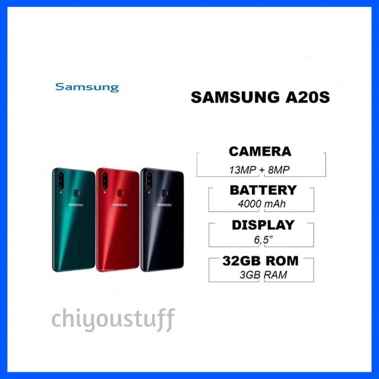 SAMSUNG GALAXY A20S 4/64 4GB RAM 64 GB ROM GARANSI RESMI