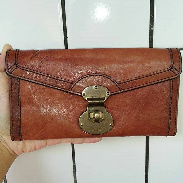 Fossil wallet vintage / buyut / jadul