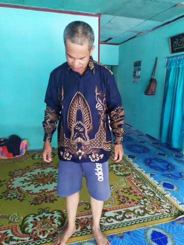 Kemeja  Batik Pria Lengan Panjang Size M L Xl Xxl 3l  Bswart Batik Hrb026 Kenongo Kemeja Batik
