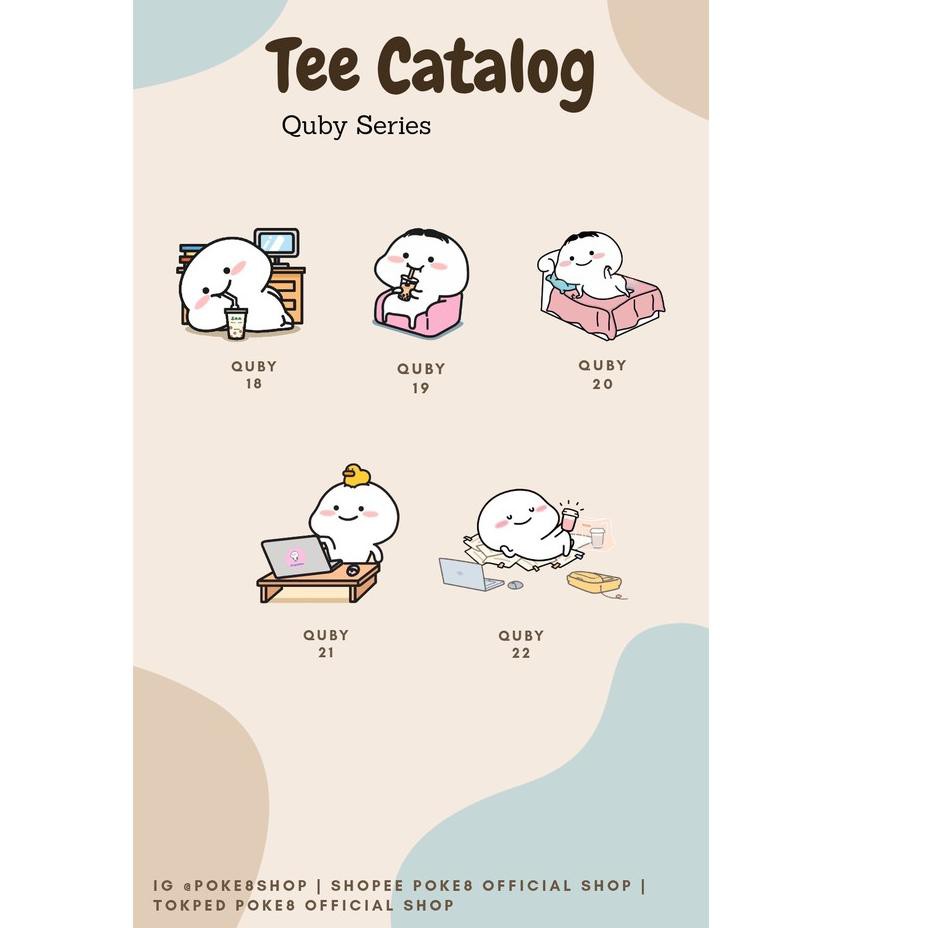 [HARGA RESELLER] POKE8 - REA TEE / KAOS KOREA WANITA LUCU / TSHIRT / TUMBLR / ATASAN BAJU COMBED QUB