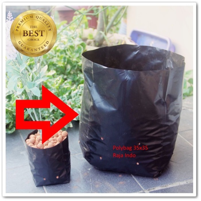 Polybag Polibek 35 Cm Polibag Besar Ukuran 35 Cm Untuk Bibit Sayur Buah Kualitas Bagus Grosir