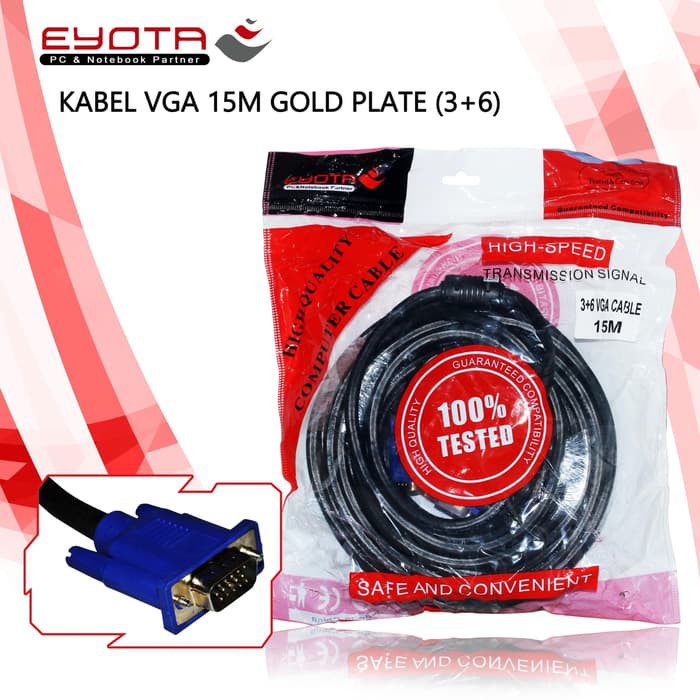 Jual Kabel Vga M Gold Plate Eyota Shopee Indonesia