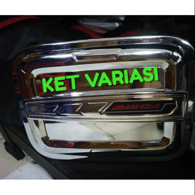 Tank cover tutup tangki mobil all new Avanza 2012-2019 chrome
