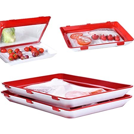 Vakum Tray / Silicone food Fresh Sealer / Tempat Simpan Makanan / Food Preservation Tray