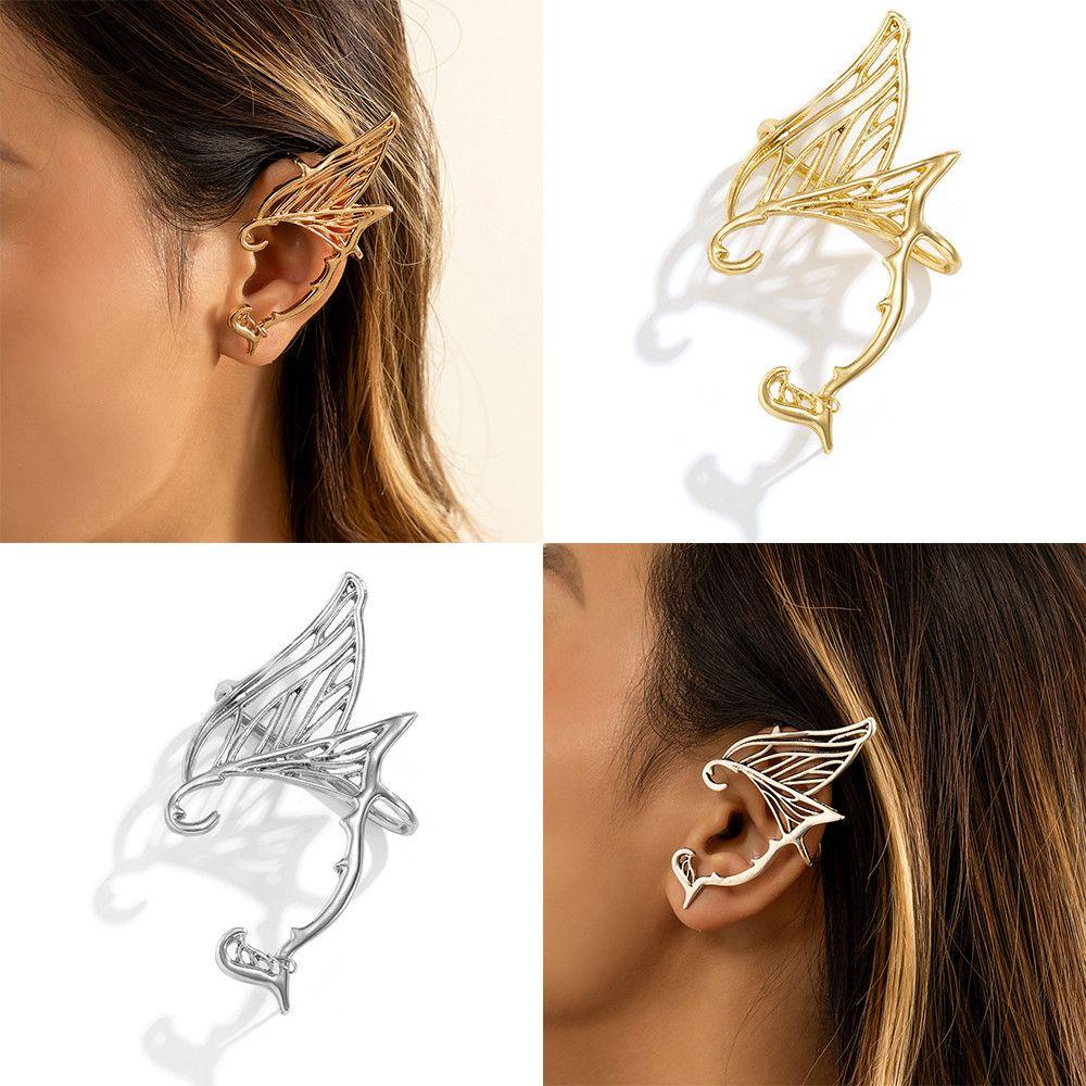 Earcuff / Penutup Telinga Bentuk Sayap Kupu-Kupu Untuk Halloween