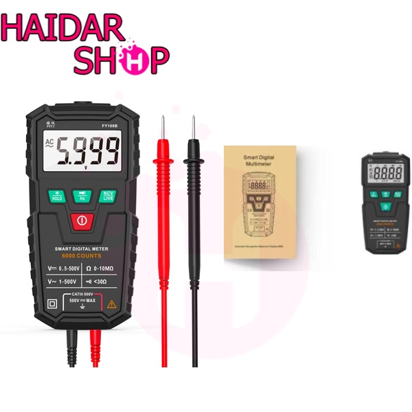 FUYI FY108A Smart Multimeter Digital Otomatis|Multitester mini Cerdas