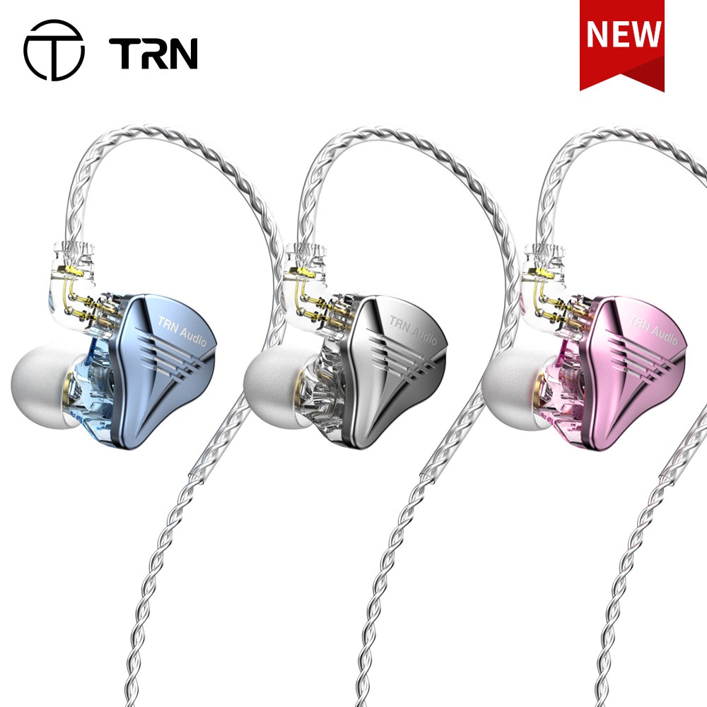 TRN TA2 3 Driver Units In Ear Earphone Hybird Headphone HIFI DJ Monitor Earphone Earbuds With QDC Cable TRN TA1 V90 MT1 T300