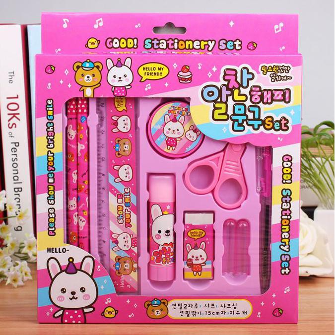 

Alat tulis Set, Set alat tulis, Pensil, Gunting, Lem, Penggaris