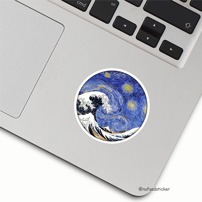 

Wave of Kanagawa + Starry Night Sticker