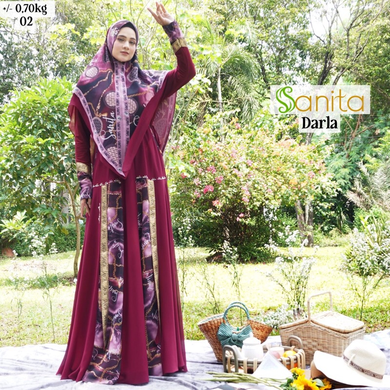 Darla Syari Original By Sanita (READY SIAP KIRIM)