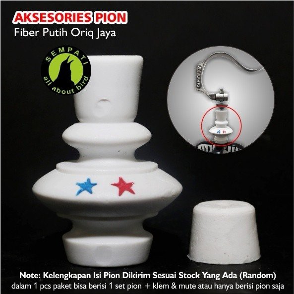 PION SANGKAR BURUNG FIBER ANIS MURAI PUTIH ORIQ JAYA