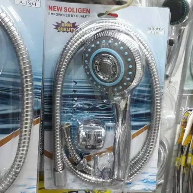 Hand shower mandi stainless bulat besar 150