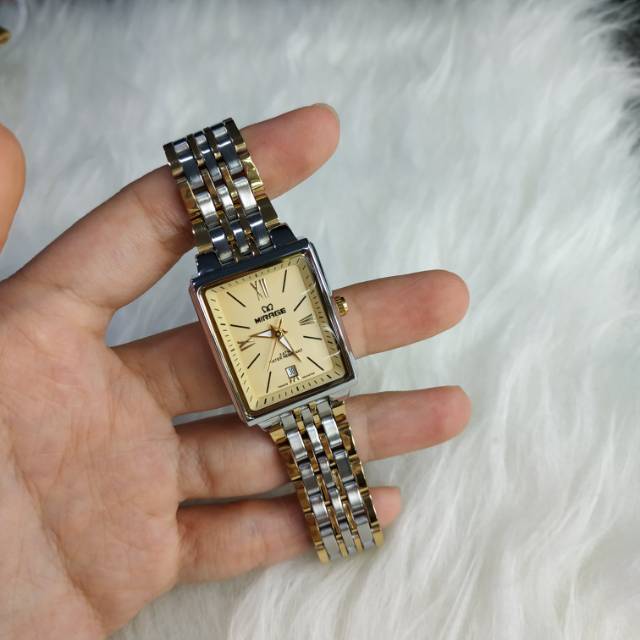 JAM TANGAN WANITA MIRAGE GOLD, KOMBINASI - ORIGINAL