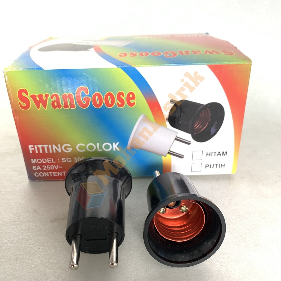 FITING STEKER COLOKAN LAMPU BOHLAM COLOK FITTING LED TIDUR E27 SNI