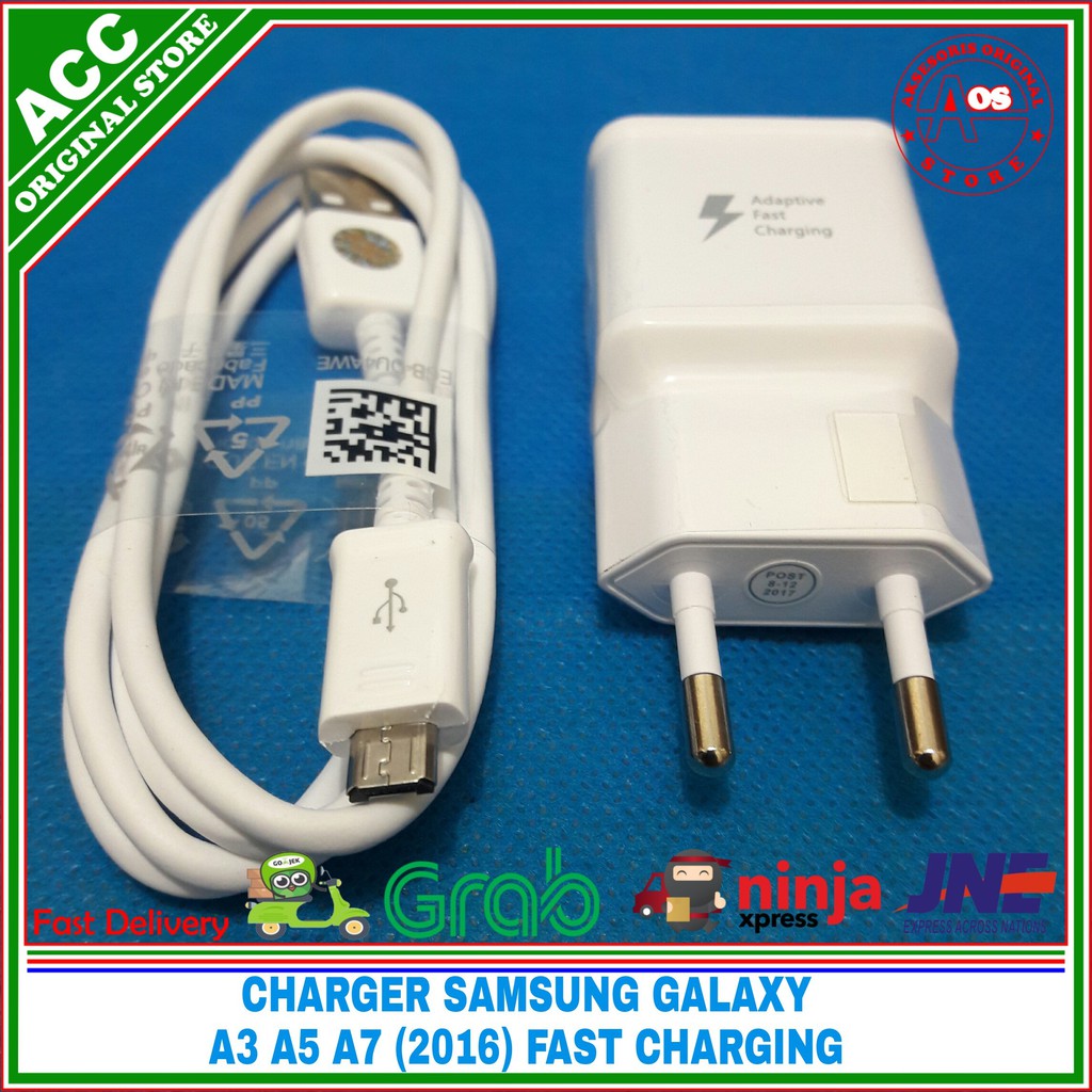Charger Samsung Galaxy A3 A5 A7 2016 Original 100 Fast Charging 15 Watt Shopee Indonesia