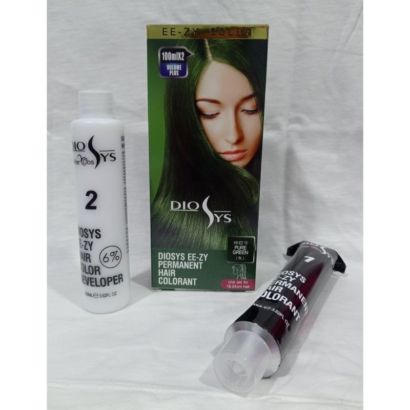 Cat rambut hair color Diosys 100ml col. PURE GREEN promo murah