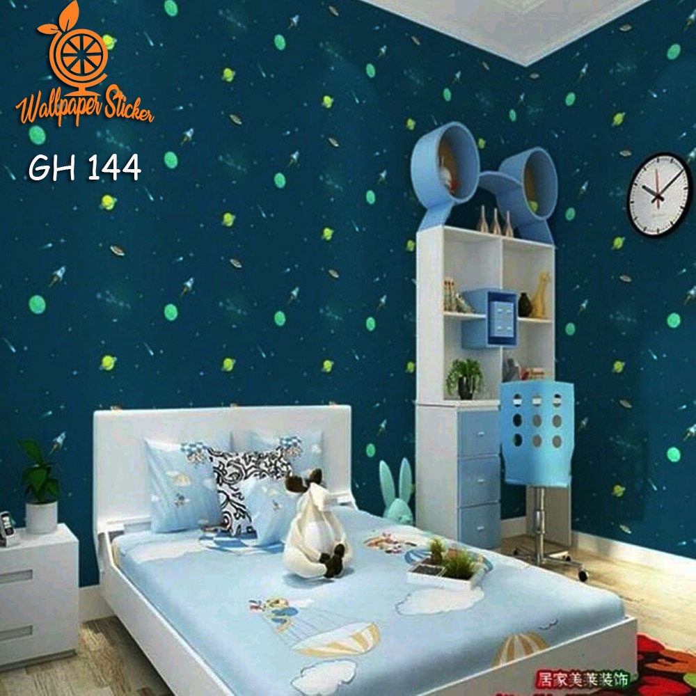 PROMO TERMURAH - WALLSTIKER DINDING PREMIUM BAHAN PVC / WALLPAPER STIKER DINDING RUANG TAMU KAMAR TIDUR ANAK MOTIF KARAKTER CUTE