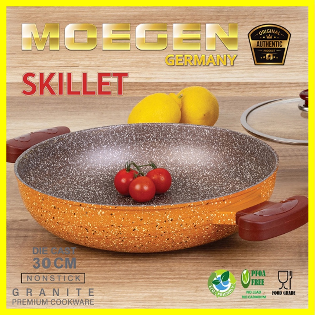 MOEGEN Germany Skillet 30cm Moegen Granite Anti Lengket Original