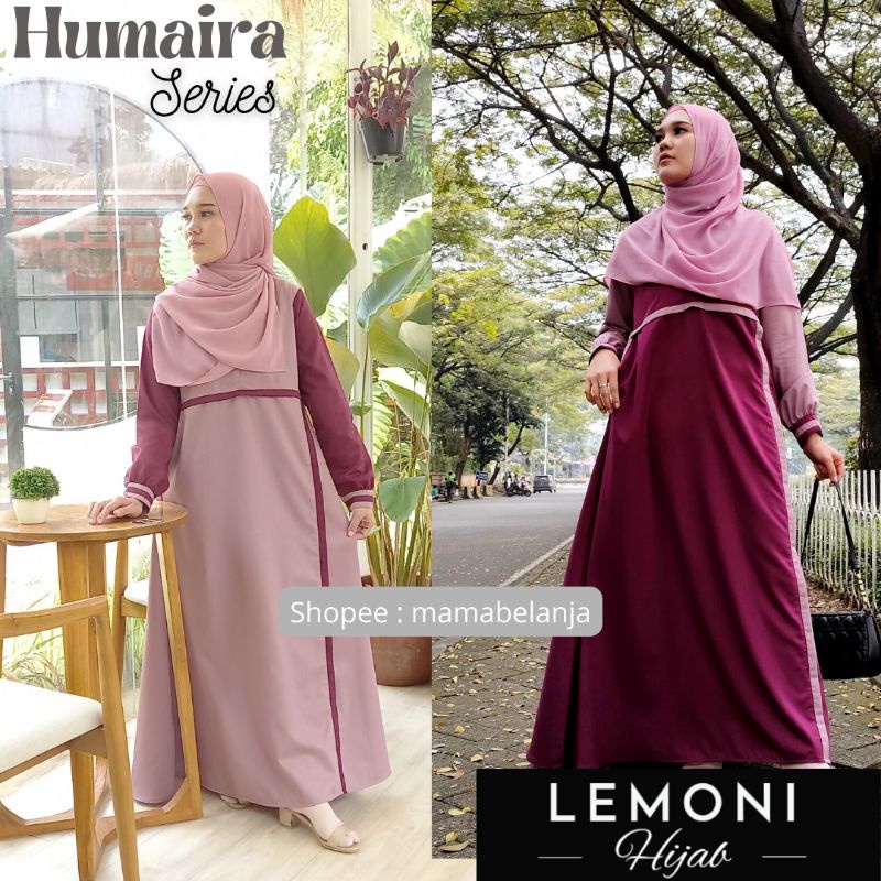 Baju Gamis Muslimah Bahan Toyobo Lemoni Hijab Gamis