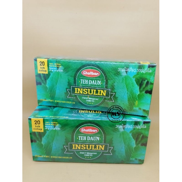 

Teh Daun Insulin Gholiban Teh Herbal Teh Celup Original Gholiban isi 20 Kantong