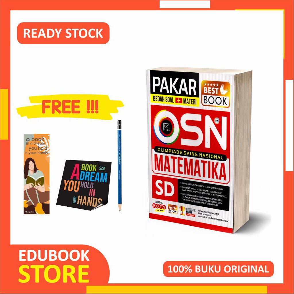 Jual BUKU SD OLIMPIADE SAINS NASIONAL MATEMATIKA PAKAR BEDAH SOAL ...