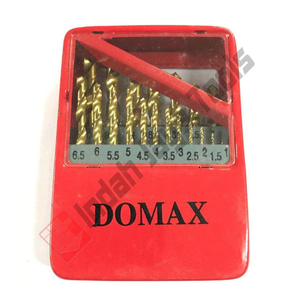 DOMAX TAIWAN Mata Bor Besi Set 19 Pcs 1- 10 mm