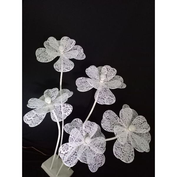 KAP KELOPAK LAMPU DEKORASI BUNGA BRUKAT JUMBO 30CM