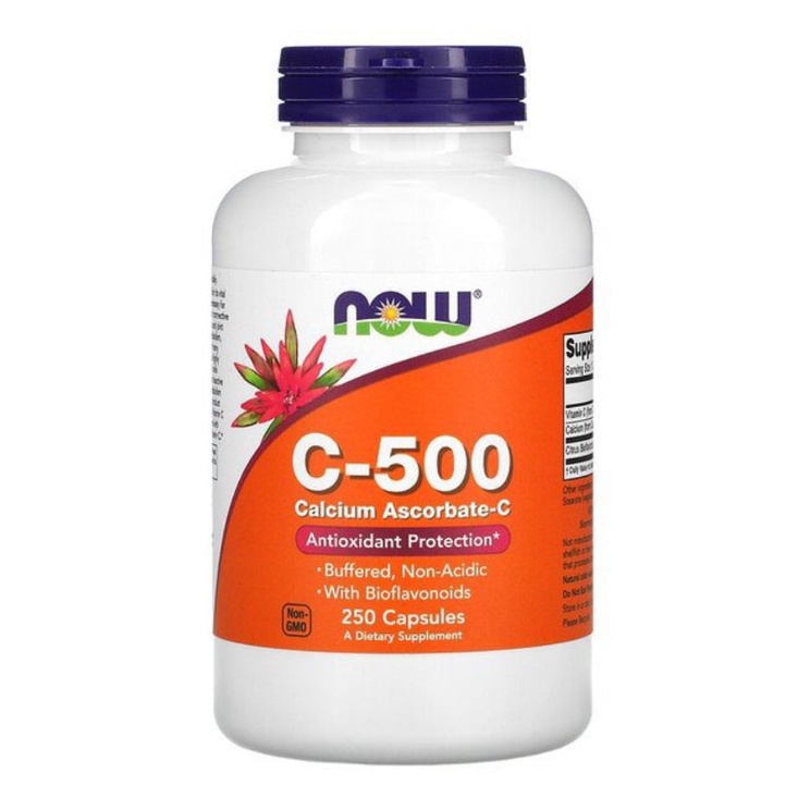 vitamin C 500mg Now buffered non acidic 250 capsules / vit c 500mg 250