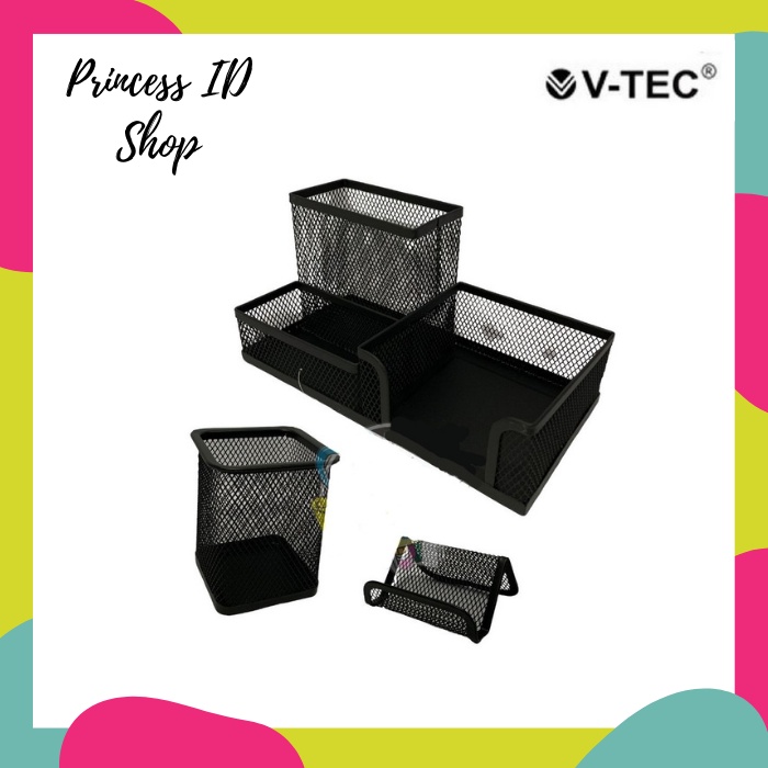 

TEMPAT PENSIL DESK ORGANIZER SET V-TEC VT-9176B