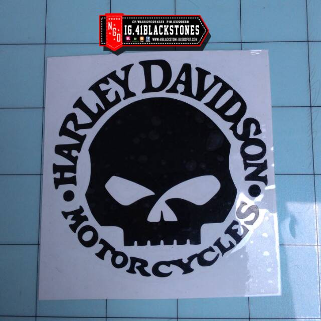 Stiker Motor Herlydavidson 1 Distro Custom Thailook Racing