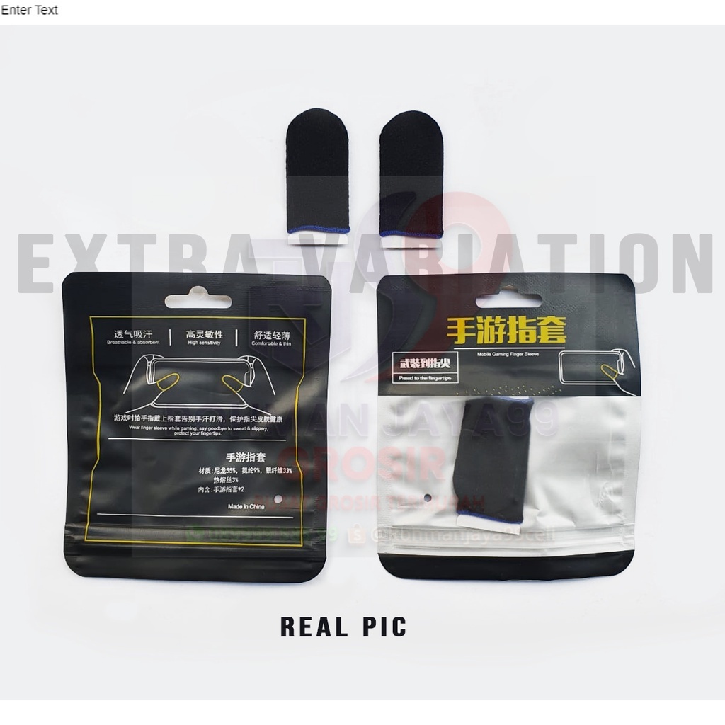 Sarung Jempol Jari Gaming Mobile Gamers Finger Sleeves Anti Keringat  Isi 2 pcs / Sepasang  PUBG FF 