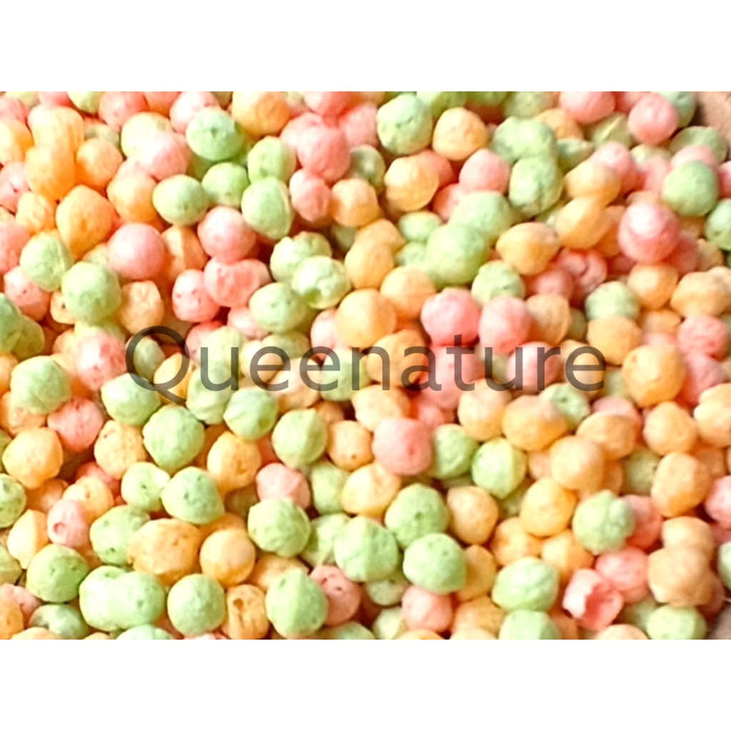 Rice Crispy Rainbow (Small/Medim)  Krispi Beras Warna (Kecil/Sedang) Premium