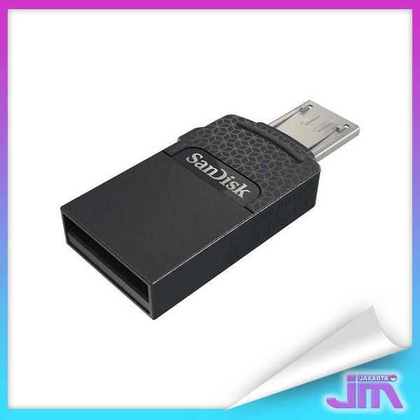 Sandisk Dual Drive OTG Flashdisk 128GB - SDDD1-128G - Black