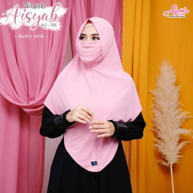 Niqob AISYAH BY AZAMKA ORI/bergo ori/bergo brandid/bergo murah