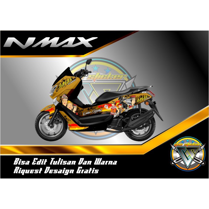 sticker decal nmax culture dayak