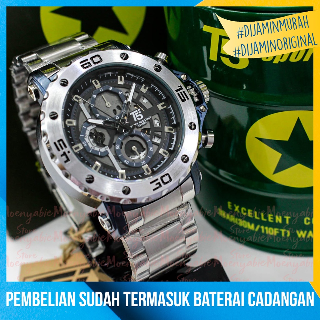 Jam Tangan Pria T5 H 3723G Original Dan Anti Air Jam Tangan T5