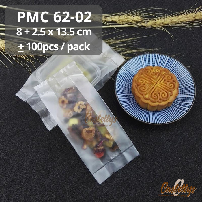 

PMC 62-02 Plastik Mooncake 75gr Polos Doff Cookies Kue Kering Snowskin