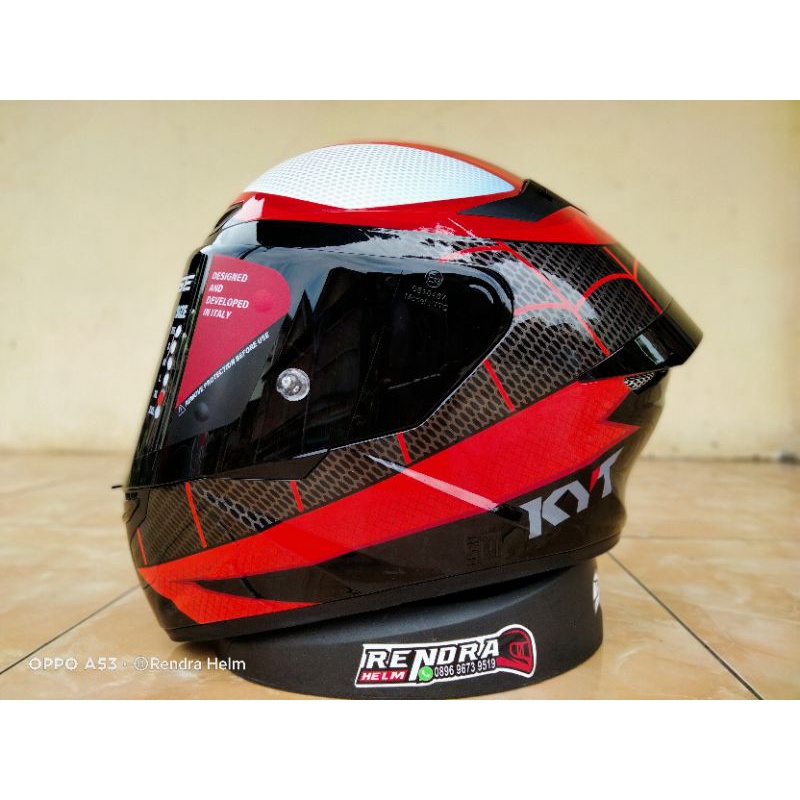 Helm KYT TT Course Motif/ Poloss. 100% ORIGINAL. ongkir termurah 2kg.-TT C Spiderman