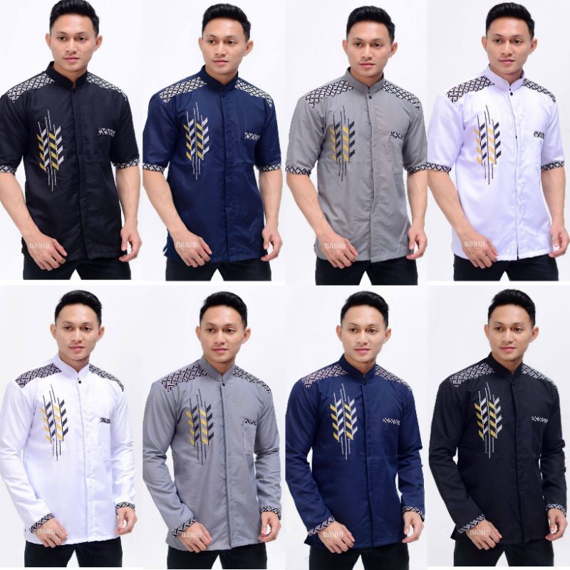 Koko Hadroh | Seragaman Baju Koko Pria Hadroh | Baju Muslim Pria Terbaru | Baju Koko Batik Bordir | Baju Koko Lengan Pendek dan Panjang | Baju Koko Bordir | Baju Muslimin | Baju Koko