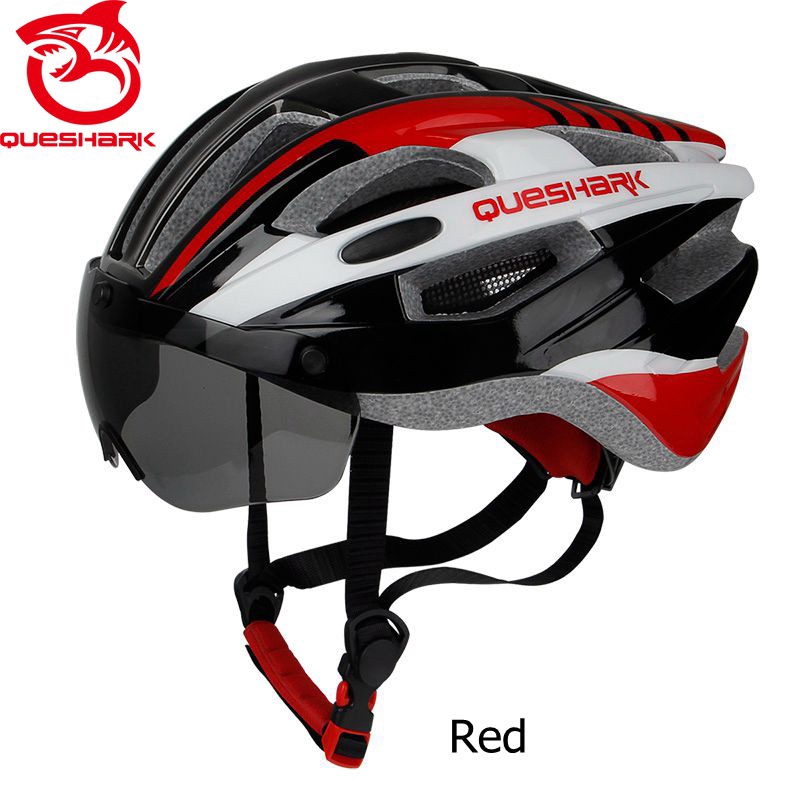 Queow Helm  Sepeda  Anti Angin dengan  Kacamata  Goggle 